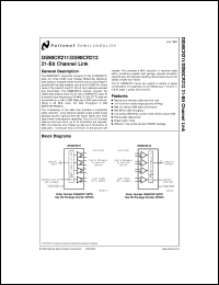Click here to download DS90CR211MTDX Datasheet