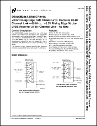 Click here to download DS90CR216AMTDX Datasheet