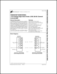 Click here to download DS90CR287MTDX Datasheet