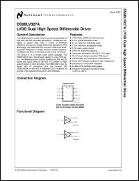Click here to download DS90LV027ATMX Datasheet
