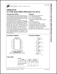 Click here to download DS90LV031BTM Datasheet