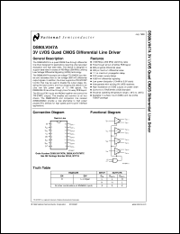 Click here to download DS90LV047ATMTC Datasheet