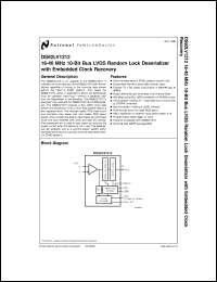 Click here to download DS92LV1212TMSAX Datasheet