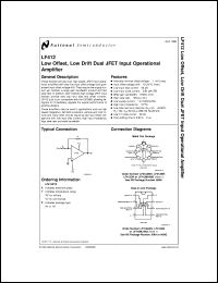 Click here to download LF412MJ/883 Datasheet