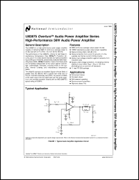 Click here to download LM3875TF Datasheet