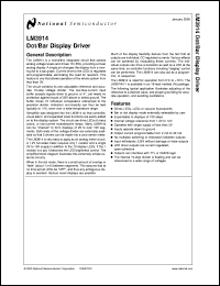 Click here to download LM3914DWF Datasheet
