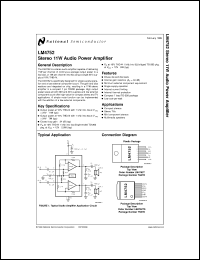 Click here to download LM4752T Datasheet
