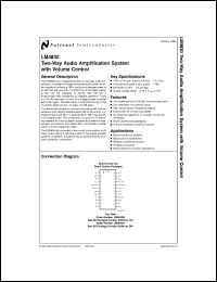 Click here to download LM4830M Datasheet