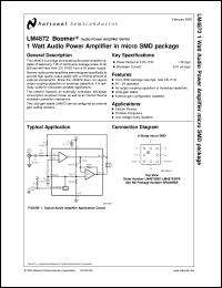 Click here to download LM4872IBPX Datasheet