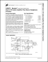 Click here to download LM4873 Datasheet