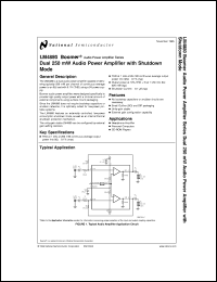 Click here to download LM4880MX Datasheet
