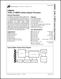 Click here to download LM98501CCVBH Datasheet