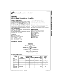 Click here to download LMC662MWC Datasheet