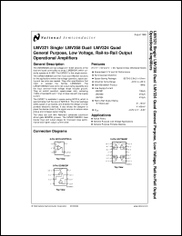 Click here to download LMV321MDC Datasheet