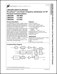 Click here to download LMX2306 Datasheet