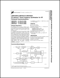 Click here to download LMX2332ATM Datasheet