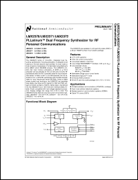 Click here to download LMX2372MDC Datasheet