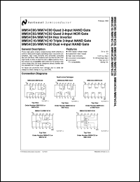 Click here to download MM54C00 Datasheet
