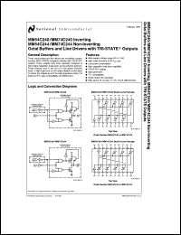 Click here to download MM54C244J-MIL Datasheet