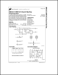 Click here to download MM54C74J/883 Datasheet