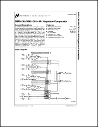 Click here to download MM54C85 Datasheet