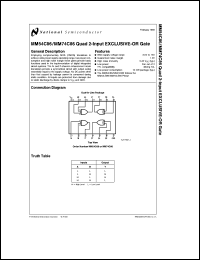 Click here to download MM54C86 Datasheet
