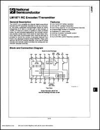 Click here to download LM1871N Datasheet