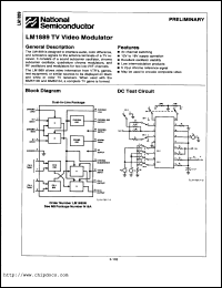 Click here to download LM1889N Datasheet