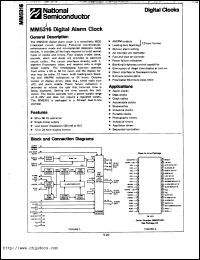 Click here to download MM5316N Datasheet