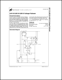 Click here to download LM110J/883 Datasheet