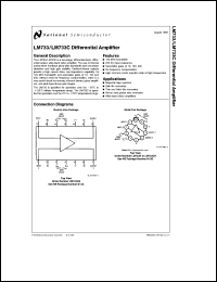 Click here to download LM733CN Datasheet