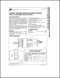 Click here to download ADC0804LCV Datasheet