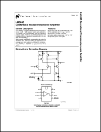 Click here to download LM3080AN Datasheet