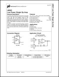 Click here to download LM321MFX Datasheet