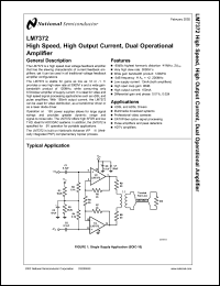 Click here to download LM7372MDC Datasheet
