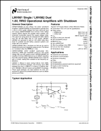 Click here to download LMV981MDC Datasheet