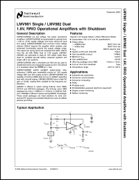 Click here to download LMV981MDA Datasheet