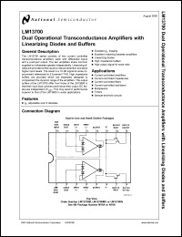 Click here to download LM13700AN Datasheet
