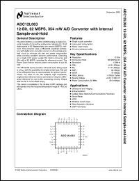 Click here to download ADC12L063EVAL Datasheet
