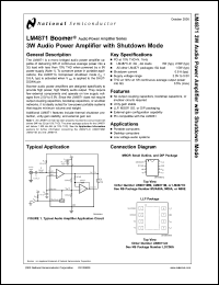 Click here to download LM4871LDX Datasheet