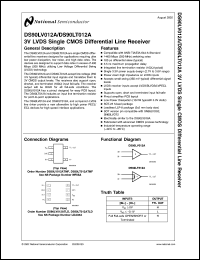 Click here to download DS90LT012ATLD Datasheet