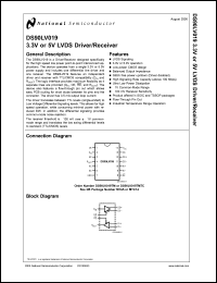 Click here to download DS90LV019TMTC Datasheet