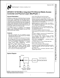 Click here to download DP83815DUJB-PXE Datasheet