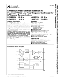 Click here to download LMX2310UEVAL Datasheet
