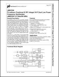 Click here to download LMX2354TM Datasheet