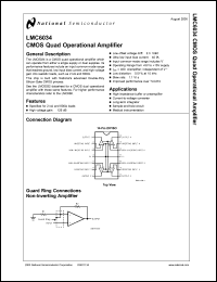 Click here to download LMC6034IN Datasheet