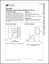 Click here to download LM2426TE Datasheet