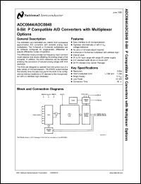 Click here to download ADC0844BCN Datasheet