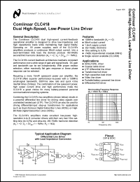 Click here to download CLC418AJP Datasheet