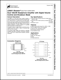 Click here to download LM4811LD Datasheet